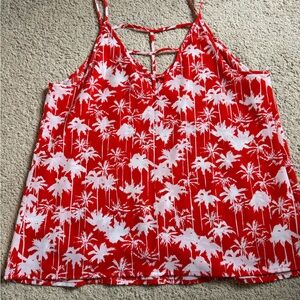 Orange palm tree tank M